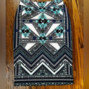 Renee C made‎ in USA pencil geometric skirt size medium length 25 inches